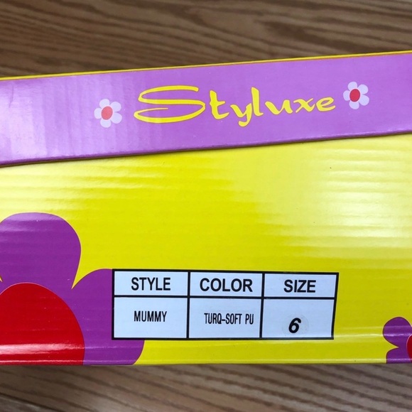 STYLUXE Mummy Blue Turquoise Cork Wedge with Silver – Various Sizes - Picture 7 of 7